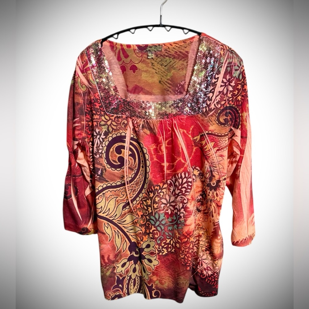 Colorful Vintage Tie-Dye Top